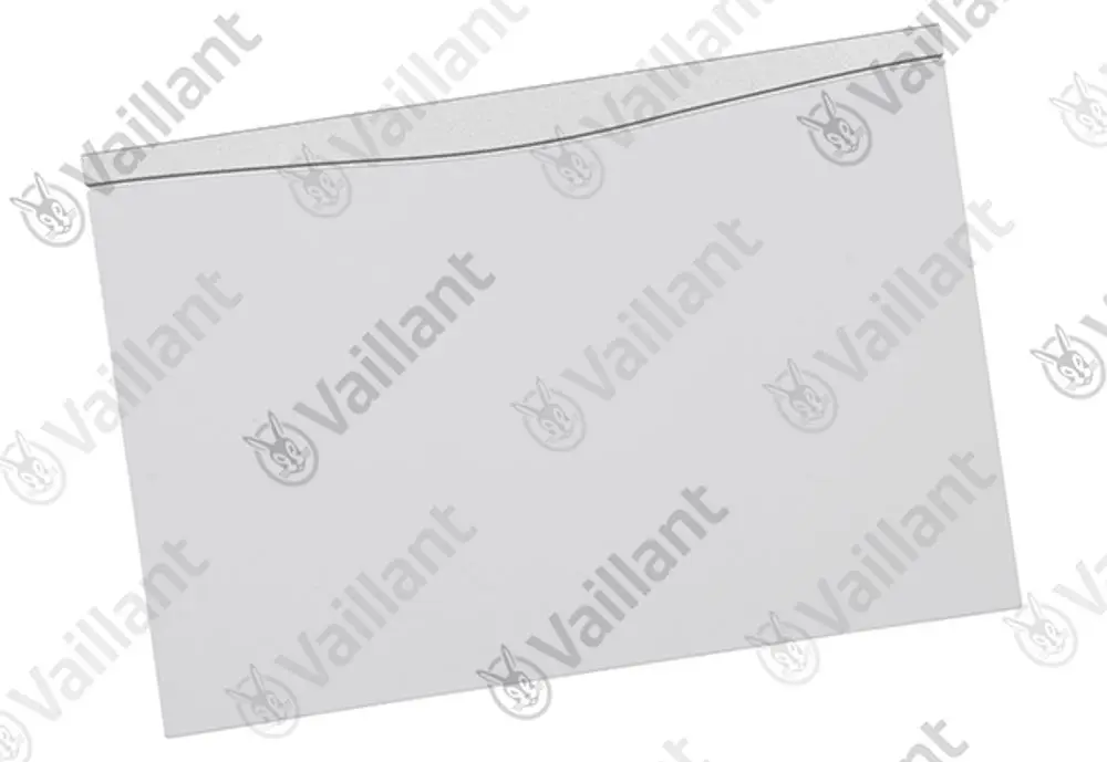 Weißer Deckel von Vaillant, flaches Design, ohne sichtbare Beschriftung oder weitere Details. Geeignet für die Abdeckung von Reglern oder ähnlichen Anwendungen.